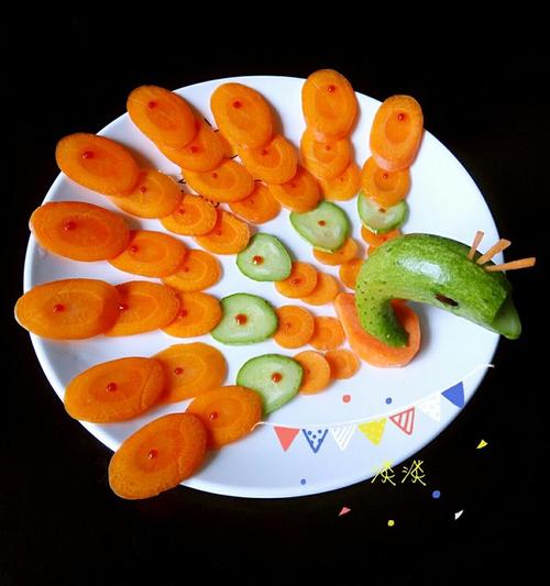 淡淡小小厨做的蔬菜拼盘盘饰摆盘