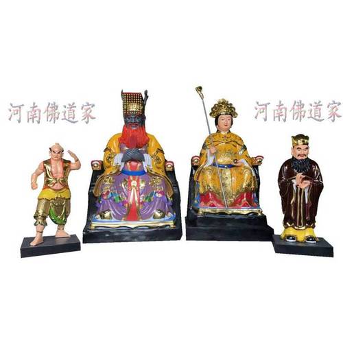 厂家订制黑虎龙王 甘肃平凉供奉的大龙王二龙王雕塑神像1.5米高