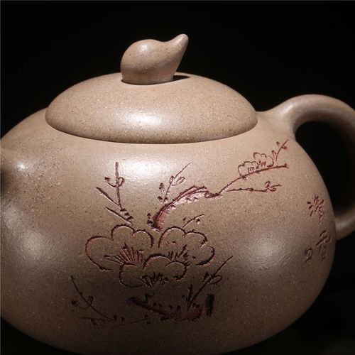 暗香西施原矿段泥紫砂壶 周红飞作品