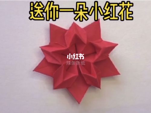 送你一朵小红花_送你一朵小红花_折纸_教程_折纸教程