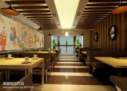 中式风格牛肉面馆装修效果图