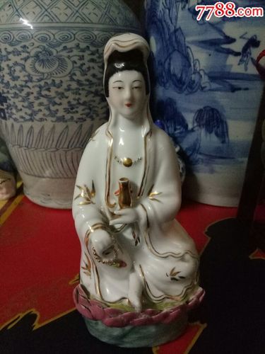 五六十年代观音-价格:80.0000元-au17352234-青白瓷