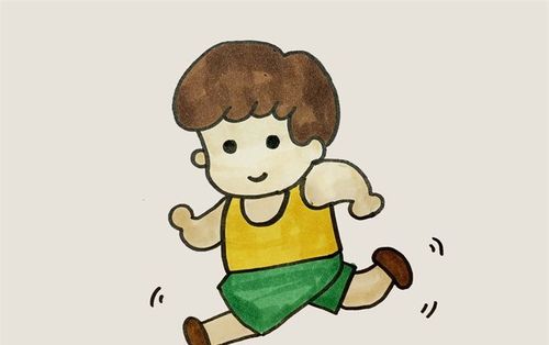 跑步的画面怎么画