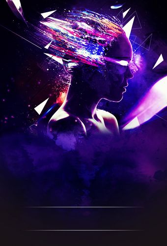 科幻炫酷人影海报免抠素材免费下载_觅元素51yuansu.