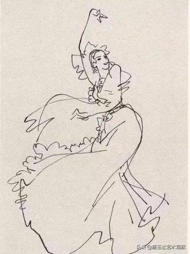 叶浅予一生都在用"速写"践行着他那质朴的追求——笔简意赅,惜墨如金.