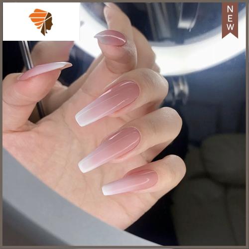 使用假指甲贴片深蓝磨砂荧光绿甲片成品三维工匠001裸色贝壳美甲贴