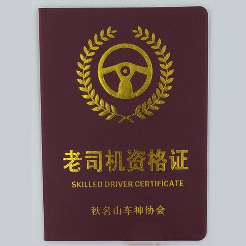 趣味恶搞证件创意个性搞笑证书礼物老司机资格证帅哥美女证书