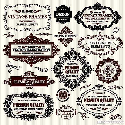 异形装饰花纹边框