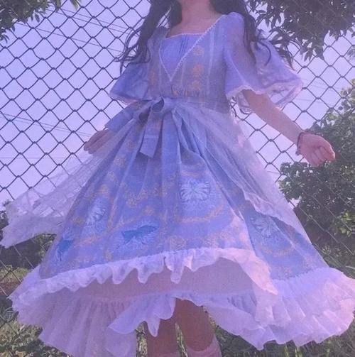 100张学院风jk 洛丽塔 裙摆部位头像,仙气满满