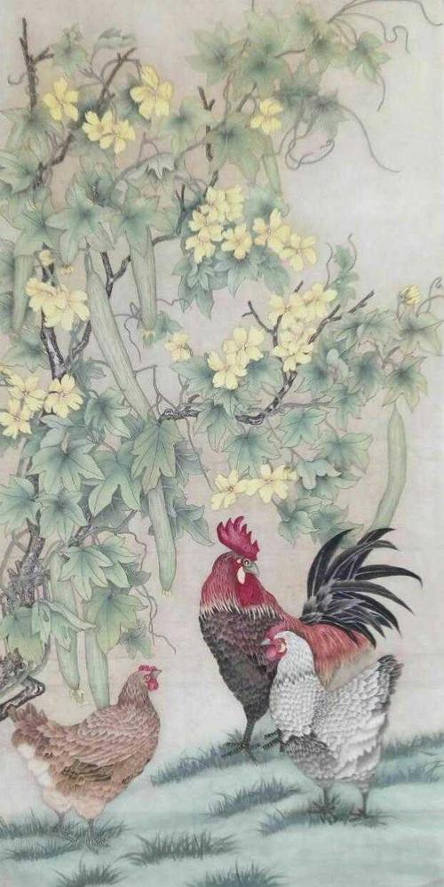 画家王凤秋工笔画赏析