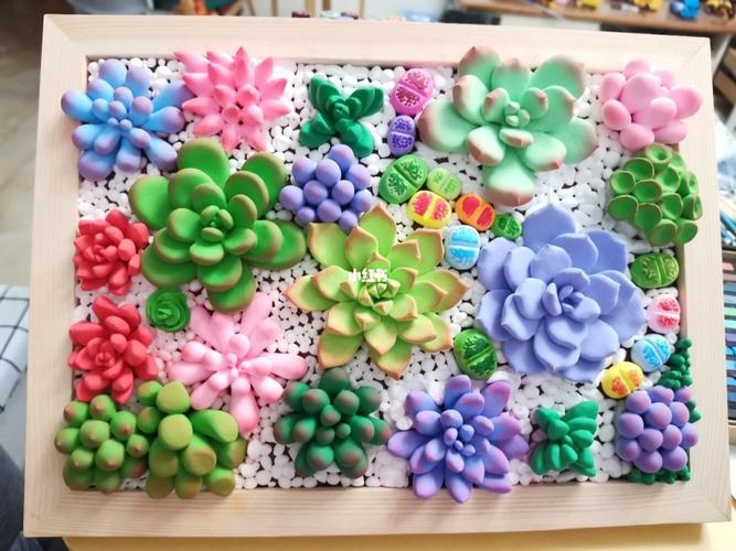 彩泥多肉_多肉植物_彩泥_多肉控_家居家装_家居装饰
