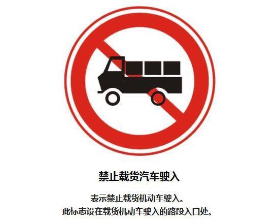 道路禁令标志完整版