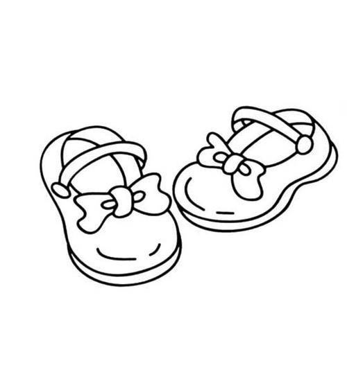 儿童皮鞋简笔画小鞋子简笔画图片皮鞋是男士必备的鞋子学画男式皮鞋