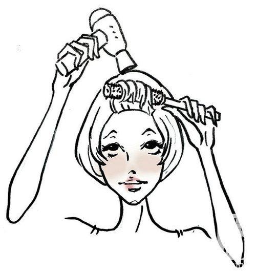 理发简笔画大图