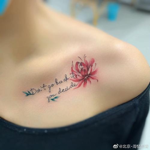 锁骨纹身##纹身设计##纹身分享