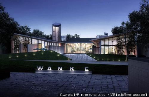 建筑效果图,公共建筑效果图,建筑设计施工图纸资料下载_定鼎建筑