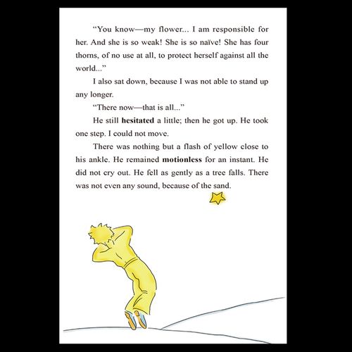 the little prince小王子(精装彩色英文插图版 附赠词汇注解手册)