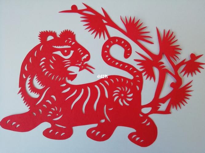 十二生肖剪纸虎_生肖_剪纸_兴趣爱好_手工