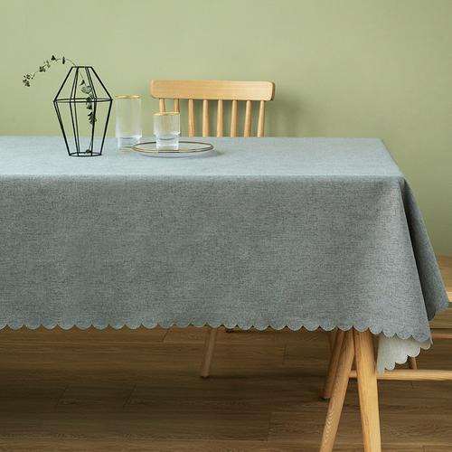 书桌日式茶几棉麻纯色桌垫北欧桌布