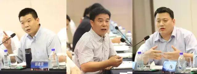 专家发言:胡建昆教授(左),陶凯雄教授(中),李子禹教授(右)