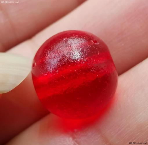 钱币天堂·交易区详情·玩老货的来 大美清朝鸽血红琉璃珠 精品古珠