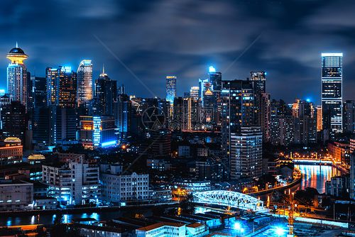 上海苏州河夜景