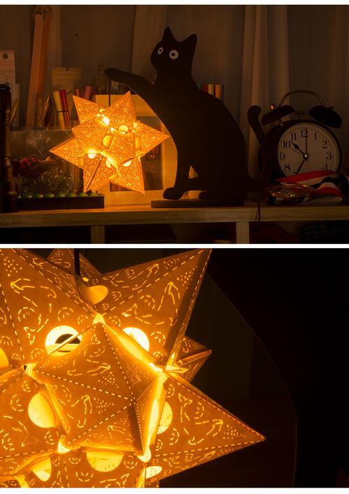 光影纸雕灯diy手工制作古风小夜灯文创生日礼物女纸雕灯diy凤凰于飞