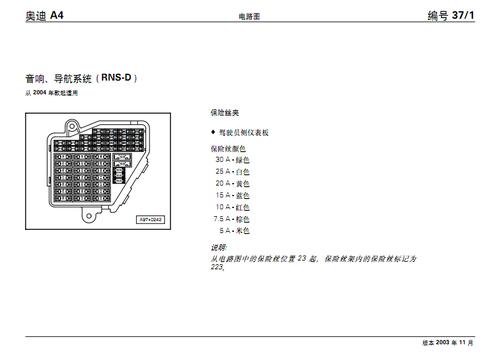 2004款奥迪a4音响,导航系统(rns-d)电路图.pdf