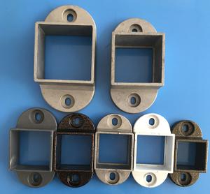 锌钢组装护栏配件/30/32/35/40/45/50/方管栏杆固定座紧固件铸铝