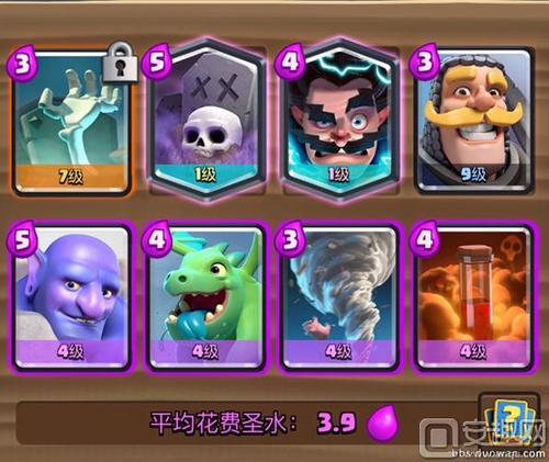 接下来小编就给大家介绍一套在皇室战争骷髅墓碑卡牌挑战活动中取得6