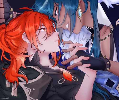 凯亚和迪卢克diluc原神