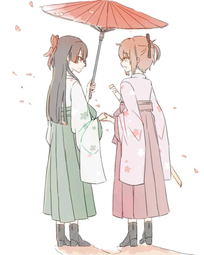 【p站画师—fishy】两个女孩子の微妙情愫,也太带感了