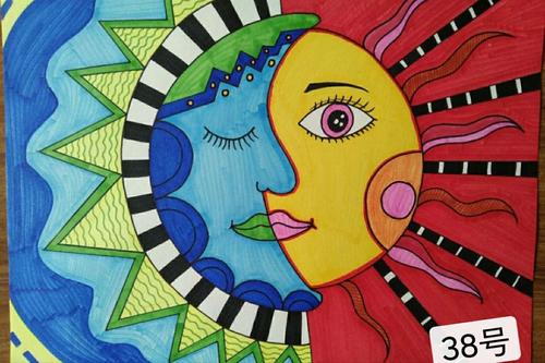 奇思妙想儿童画临摹作品