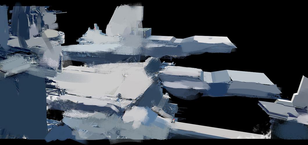 插画艺术网chinachahuanet天宫号空间站概念设定