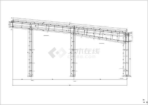 某43m超大跨度钢结构设计图纸