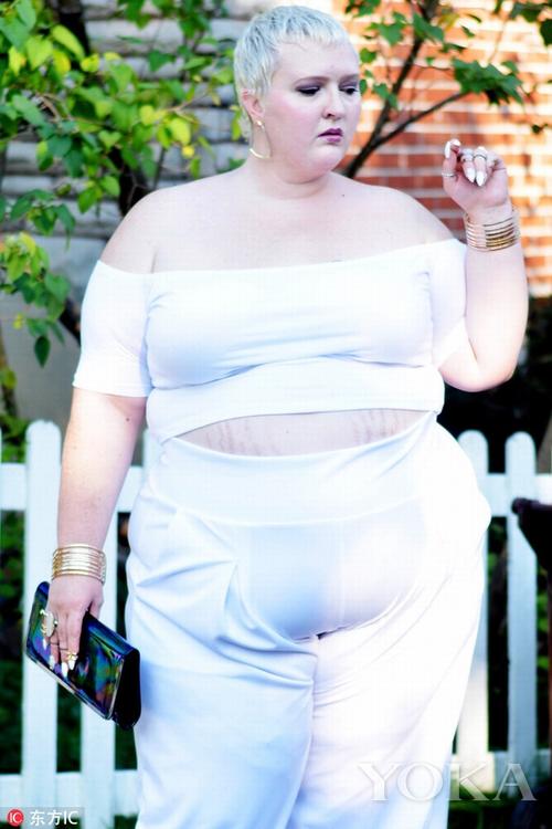 胖怎么了外国胖妞儿时尚妆扮ins走红