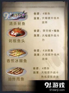 明日之后鱼类食谱有哪些 明日之后鱼类食谱大全一览