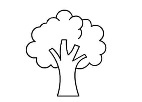 儿童简笔画教程,大树简笔画【动画步骤】