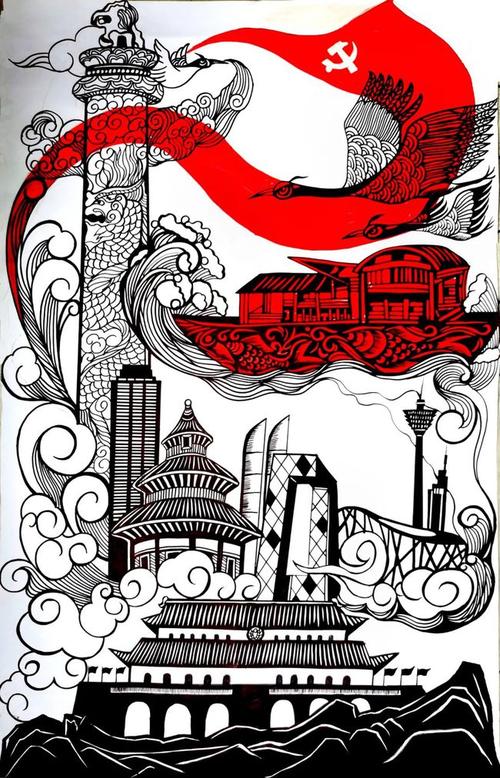 建党百年国泰闽安金剪献福颂党恩剪纸大赛作品展今日开展