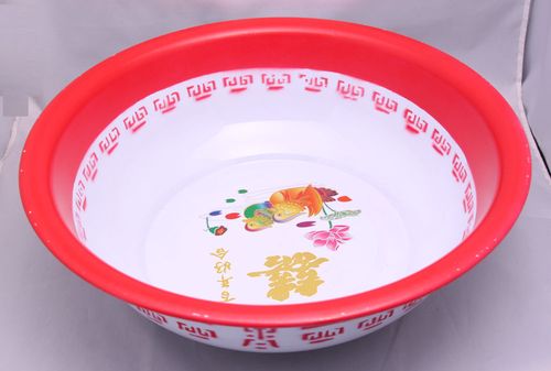 厂家供应婚庆用品 仿陶面盆 搪瓷盆批发 彩色脸盆