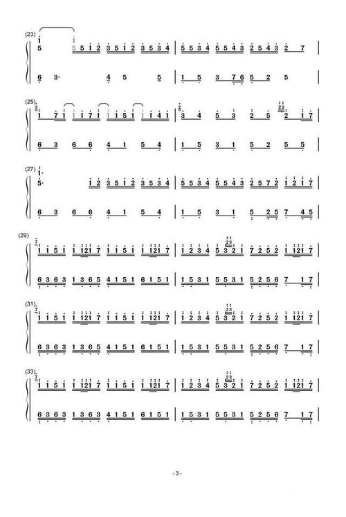 钢琴即兴简谱雾里riverflowsinyou