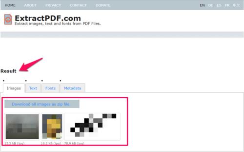 how to extract images from pdf