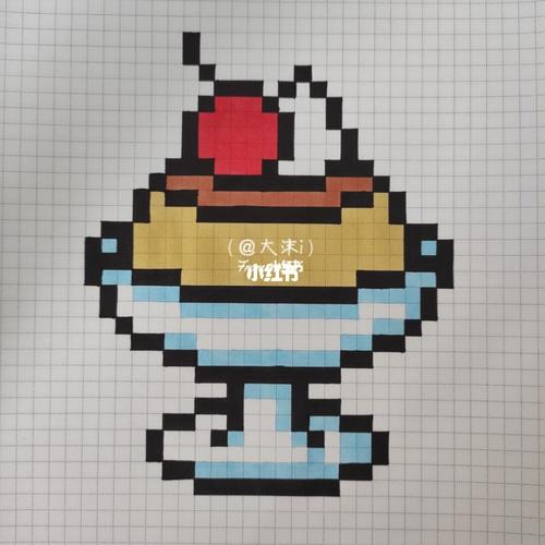 像素画_甜品_像素画_文化_绘画