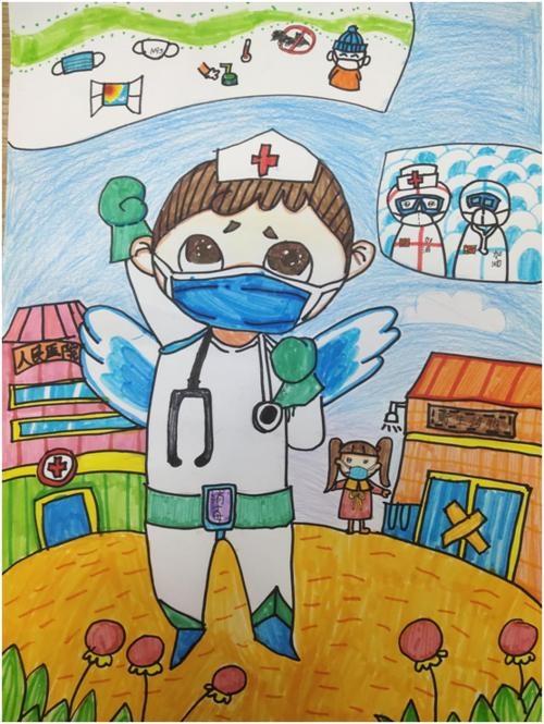 白衣天使美术画