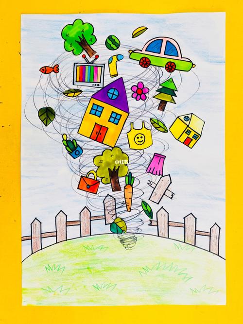 第二十八课:儿童画～龙卷风_绘画_儿童画_文化_绘画