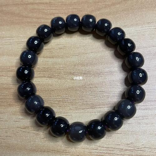 帝王紫小手串儿_和田玉_时尚_配饰_首饰