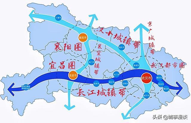 襄宜城镇发展带是一条连通湖北两大省域副中心城市的城镇发展带,主要