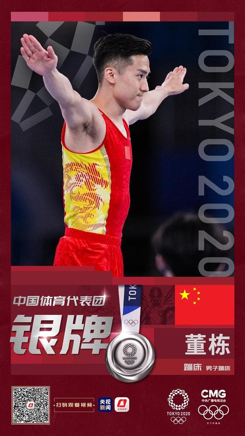 独家视频丨董栋获得东京奥运会男子蹦床银牌