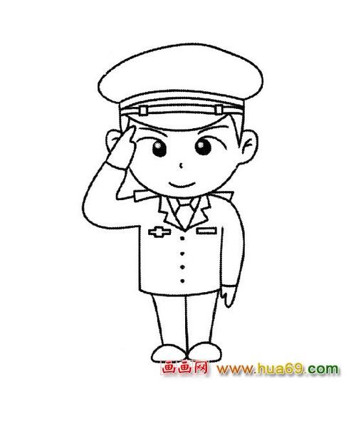 简笔画:中国警察3