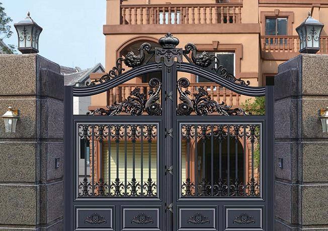 新田县铝艺门之铝合金大门的材料_铝艺门柱,铝艺门柱价格,铝艺门柱